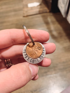 Penny from heaven keychain