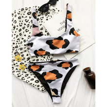 Load image into Gallery viewer, Cow print bathing suit
