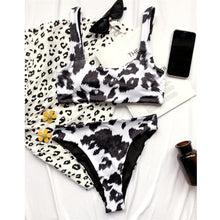 Load image into Gallery viewer, Cow print bathing suit
