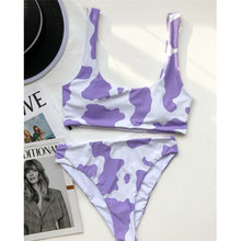 Load image into Gallery viewer, Cow print bathing suit
